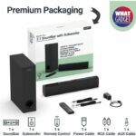 MAJORITY BOWFELL PLUS - Soundbar 2.1 - Bluetooth, USB, ottico e Aux-in - Subwoofer cablato - Controllo EQ - 100 W - Nero - immagine 3