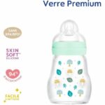 MAM Biberon in Vetro - 170ml - Blu - Tettarella Flow 1 - immagine 3