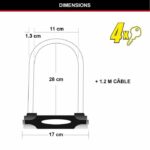 Antifurto MASTER LOCK con cavo - con chiave - Modello XL - immagine 6