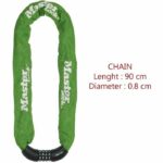 Catena antifurto per bici MASTER LOCK - Ideale per biciclette, bici elettriche, mountain bike e altro - immagine 3