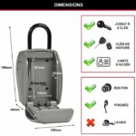 MASTER LOCK Cassetta chiave sicura - Formato L - Maggiore sicurezza - Mini petto con maniglia - immagine 6