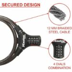 Antifurto per bicicletta - MASTER LOCK - 8229EURDPRO - Cavo da 90 cm - Nero - Acciaio intrecciato - immagine 3