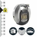 BLOCCO MASTER Lucchetto a disco esterno combinato - Alta sicurezza - Impugnatura protetta - immagine 3