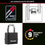 MASTER LOCK Lucchetto ad alta sicurezza [Combinazione] [Zinco] [Esterno] M178EURD - immagine 3
