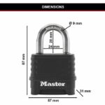 MASTER LOCK Lucchetto ad alta sicurezza [Combinazione] [Zinco] [Esterno] M178EURD - immagine 5
