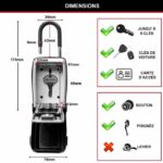 Master Lock 5420EURD Portachiavi con grillo a scomparsa - immagine 4