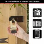 MASTER LOCK Lucchetto in ottone massiccio ad alta sicurezza [Grillo protetto] [una combinazione] M1177EURD - immagine 2