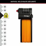 Lucchetto per bici codificato - MASTER LOCK - 8336EURDPRO - Acciaio temprato, combinazione programmabile, supporto incluso - immagine 2