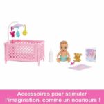 Barbie - Box skipper a letto - bambola playset - 3 anni e + - immagine 5
