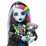 Monster High-Frankie Stein Doll-Bambola con animali e accessori HXH73 - immagine 2