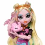 Monster High-Lagoona Blue Doll-Bambola con animali e accessori HXH75 - immagine 2