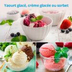 MEDION Gelatiera e yogurtiera elettrica in alluminio con compressore, macchina per il gelato con capacità di 1,5 litri (corrisponde a - immagine 4