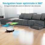 MEDION X50 SW - Robot Aspirapolvere con Stazione di Scarico - Navigazione Laser - Potenza 8000 Pa - Zone NO GO&GO - immagine 2