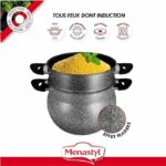 Couscoussier - MENASTYL - 6020033 - Alluminio effetto marmo - 9 litri - Adatto a tutti i piani cottura, compresa l'induzione - immagine 4
