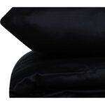 Completo letto - 1 copripiumino 220 x 240 cm + 2 federe 60 x 60 cm - 100% raso di cotone - Blu - immagine 4