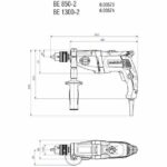 Trapano - METABO - BEV 1300-2 - Cartone - Mandrino con chiave - Chiave per mandrino - immagine 5