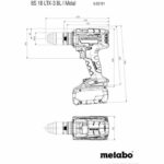 Trapano avvitatore a batteria - METABO - BS 18 LTX-3 BL I - 18 V - MetaBOX 145 L - immagine 4