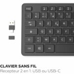 Tastiera wireless - MOBILITY LAB - Premium - AZERTY - Nera - immagine 2