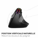 Mouse ergonomico - Wireless - MOBILITY LAB - ML314259 - Nero - immagine 2