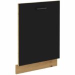 Frontale lavastoviglie + zoccolo - MODENA - 60 cm - Rovere artigianale e nero opaco - CUISINIER - immagine 2