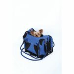 Borsa da trasporto - M PETS - REMIX 2 in 1 Blu - 41 x 28 x 28 cm - Pieghevole - Leggera - Cintura a pettorina - immagine 5