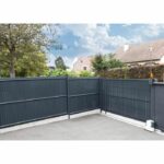 Kit lamelle frangivista - NATURE - Per pannello di recinzione rigido - Privacy 4/5 - 1.225 x 2.50 m - Antracite