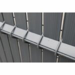 Kit lamelle frangivista - NATURE - Per pannello di recinzione rigido - Privacy 4/5 - 1.225 x 2.50 m - Antracite - immagine 3