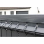 Kit lamelle frangivista - NATURE - Per pannello di recinzione rigido - Privacy 4/5 - 1.225 x 2.50 m - Antracite - immagine 4