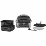 NINJA FOODI AG301EU - Grill da interno - Tecnologia Cyclonic Air - 5 modalità di cottura preprogrammate - Fino a 265° - 1760W - immagine 3