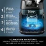 Frullatore Ninja Detect Power Blender Pro 1200W - 2 in 1 - 2L - 15 modalità - 10 velocità - Nero - immagine 6