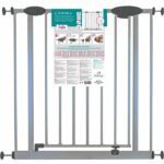 Cancello di sicurezza per bambini SOFIA - da 73 a 81 cm - Cancello - Grigio alluminio - NORDLINGER PRO - immagine 3