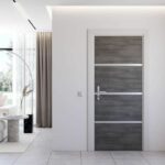 Kit di ristrutturazione per porta interna - NORDLINGER PRO - 4 lastre 85 x 50 cm e 3 profili 85 x 2 cm - Grigio agata - immagine 3
