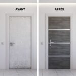 Kit di ristrutturazione per porta interna - NORDLINGER PRO - 4 lastre 85 x 50 cm e 3 profili 85 x 2 cm - Grigio agata - immagine 4