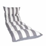 JARDIN PRIVE Lettino prendisole CANCALE fiocchi 188x56x12 cm grigio