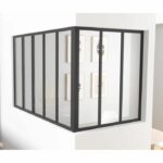 Montante angolare - OPTIMUM - H50 X L30 cm - Nero - immagine 2