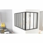 Montante angolare - OPTIMUM - H50 X L30 cm - Nero - immagine 3