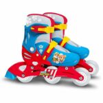 Pattini in linea due in uno - PAW PATROL - PAT PATROUILLE - 3 Ruote - Tri skate e Roller in lino - Misura regolabile 27-30 - immagine 4