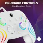 Gamepad - PDP - Afterglow Wave - Cablato - Bianco - Compatibile con PC e Xbox - immagine 4