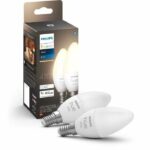 PHILIPS Hue White - Lampadine LED intelligenti E14 - Compatibile con Bluetooth - Confezione da 2 - immagine 2
