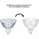 Lampadina connessa - PHILIPS HUE - MR16 - Luce bianca - Compatibile con Bluetooth - Confezione da 2 - Funziona con app e comando vocale - immagine 2