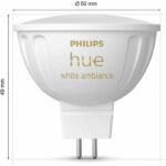 Lampadina connessa - PHILIPS HUE - MR16 - Luce bianca - Compatibile con Bluetooth - Confezione da 2 - Funziona con app e comando vocale - immagine 4