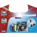 PLAYMOBIL - Valigia del motociclista della polizia - Bambino - 13 pezzi - Da 4 anni - immagine 4