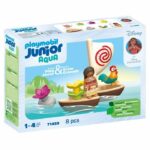 PLAYMOBIL Junior 71459 Vaiana e la barca a vela, Disney, 12 mesi