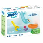 PLAYMOBIL Junior 71689 Scivolo acquatico e animali marini Include personaggio, animali e accessori - Età 18 mesi