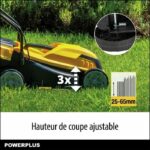 Rasaerba elettrico - POWERPLUS - POWEG62203 - 1000 W - 320 mm Ø - Con raccolta e scarico posteriore - immagine 5