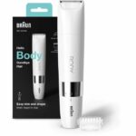 Tagliabordi elettrico Braun Body Mini BS1000 per uomini e donne - Wet & Dry - Multiuso - Bianco