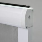 Fenetre Mosquito Net L125 X H145 cm in alluminio laccato bianco - Inviliar in larghezza e altezza. - immagine 4