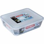 PYREX - 243P000 / 7046 - Piatto rettangolare con coperchio - 25 cm * 19 cm - Pyrex Cook & Freeze