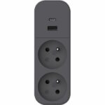 Biplite - QUARX - 2P 16A - Con USB-A e USB-C, conforme NF - immagine 4