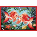 CreArt Kids 31x21 cm Baci di pesce, Kit da dipingere con i numeri, Numero artistico, Dai 7 anni in su, 25853, Ravensburger - immagine 3